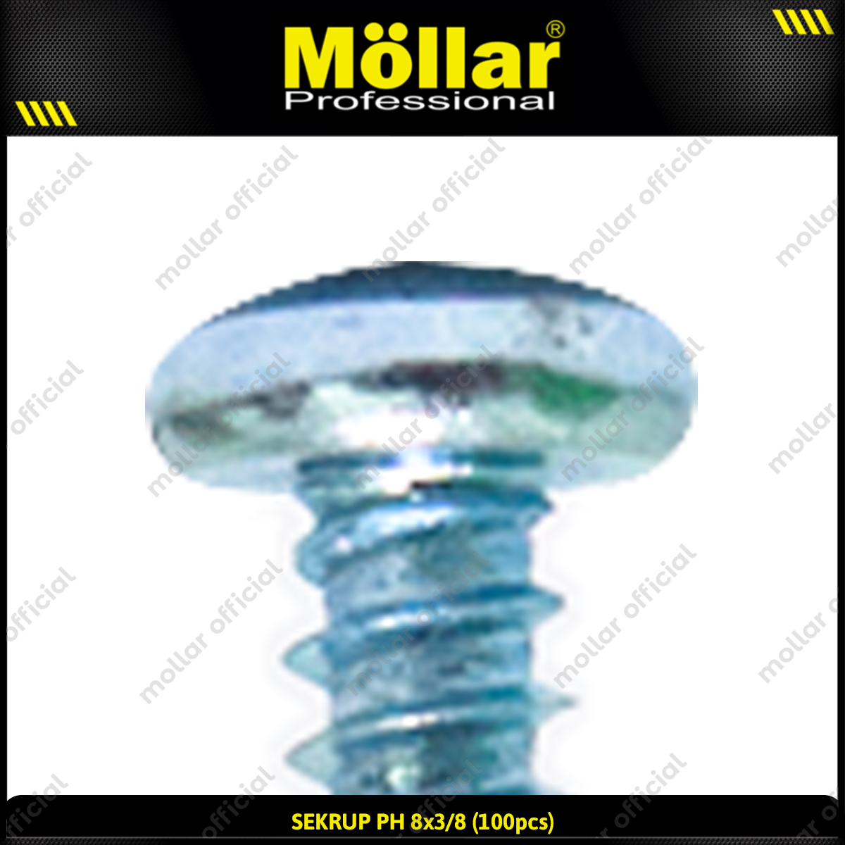 MOLLAR 93-028 Sekrup PH 8 x 3/8 - 100 pcs