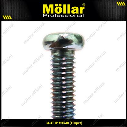 MOLLAR 93-103 Baut JP M4 x 40 - 100 pcs