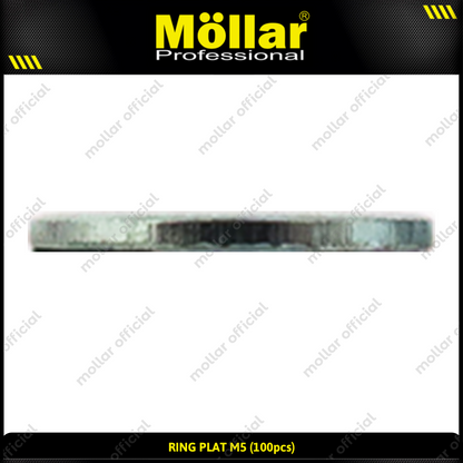 MOLLAR 93-072 Ring Plat M5 - 100 pcs
