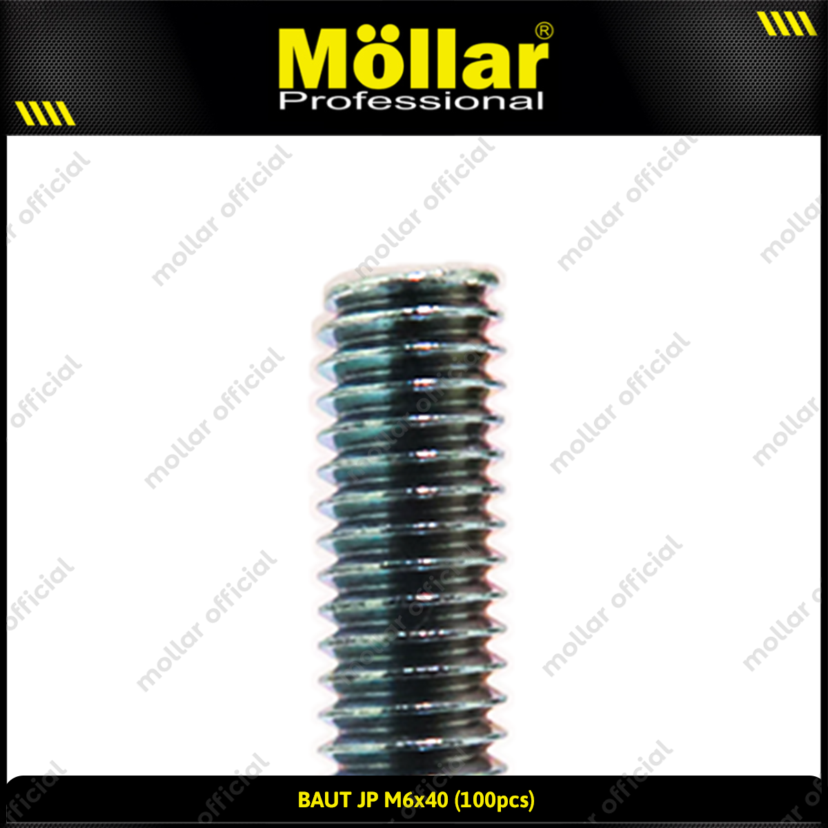 MOLLAR 93-125 Baut JP M6 x 40 - 100 pcs