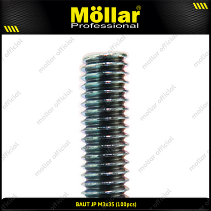 MOLLAR 93-090 Baut JP M3 x 35 - 100 pcs
