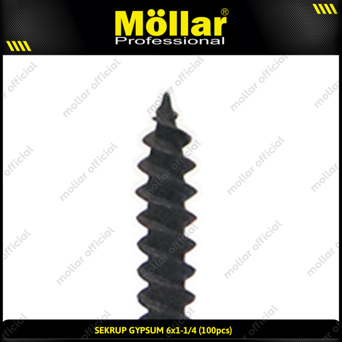 MOLLAR 93-011 Sekrup Gypsum 6 x 1-1/4 - 100 pcs