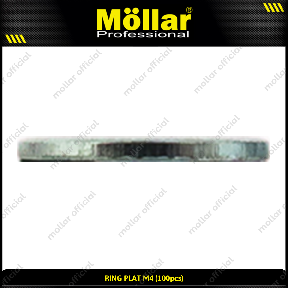 MOLLAR 93-071 Ring Plat M4 - 100 pcs