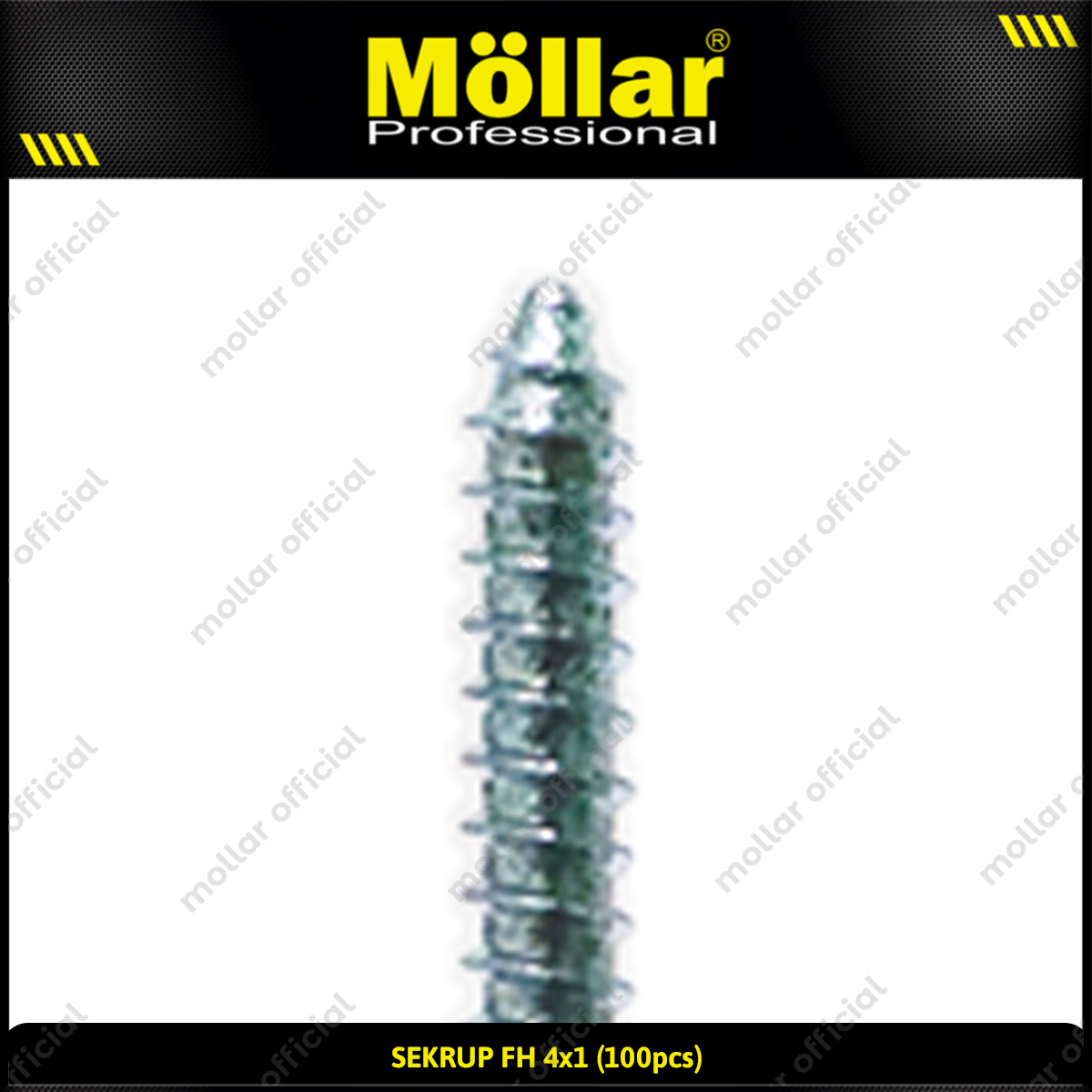 MOLLAR 93-043 Sekrup FH 4 x 1 - 100 pcs