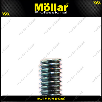 MOLLAR 93-082 Baut JP M3 x 6 - 100 pcs