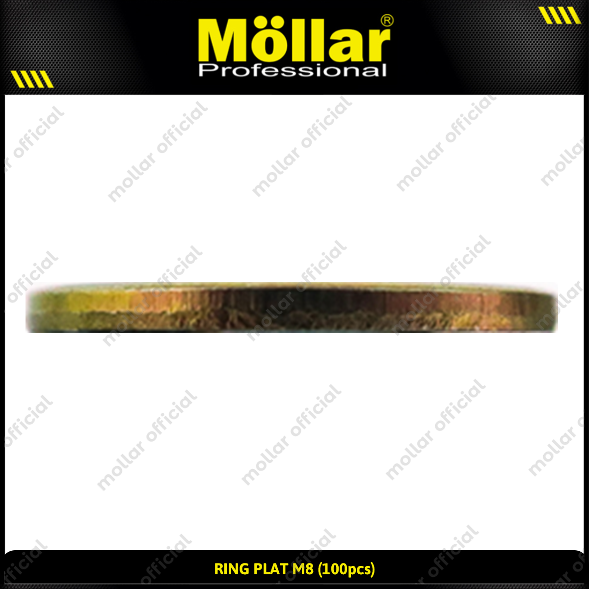 MOLLAR 93-074 Ring Plat M8 - 100 pcs