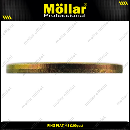 MOLLAR 93-074 Ring Plat M8 - 100 pcs