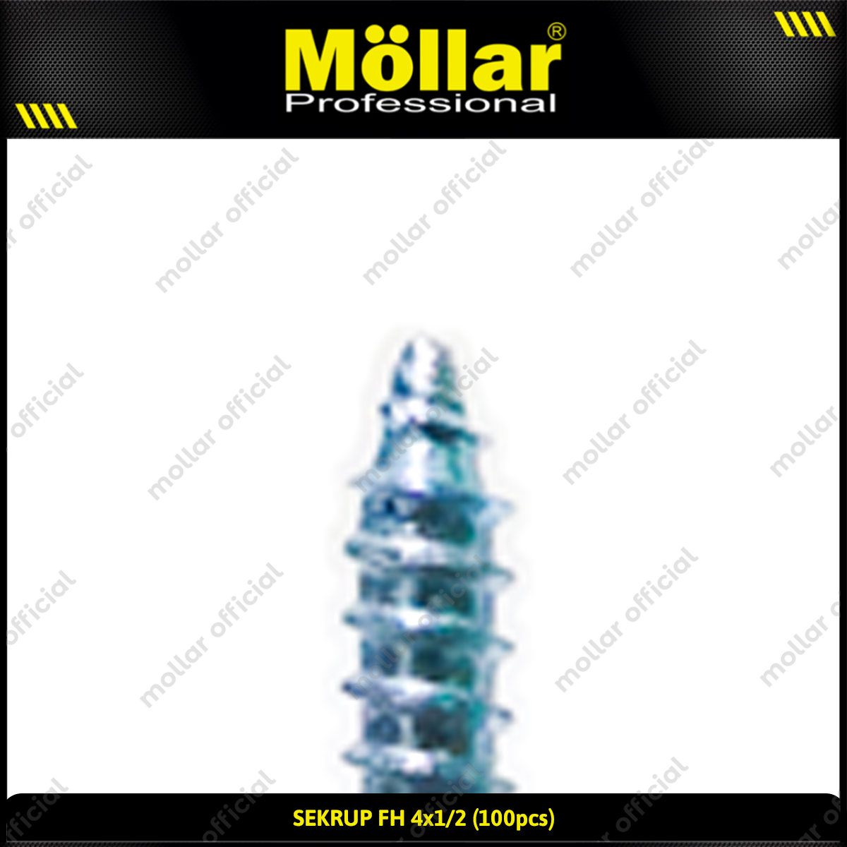 MOLLAR 93-040 Sekrup FH 4 x 1/2 - 100 pcs