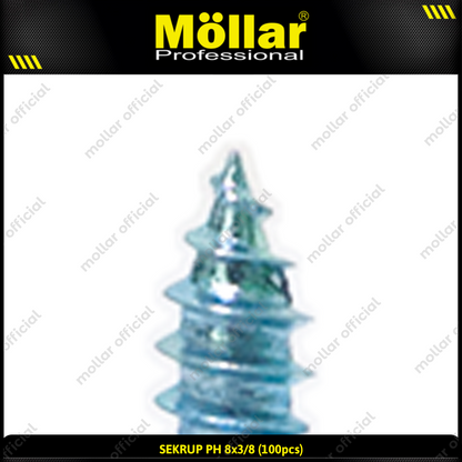 MOLLAR 93-028 Sekrup PH 8 x 3/8 - 100 pcs
