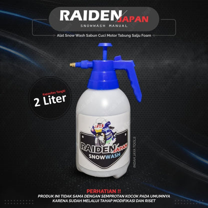 RAIDEN Botol Sprayer Snow Wash 2 liter / Alat Cuci Sabun Semprotan Air