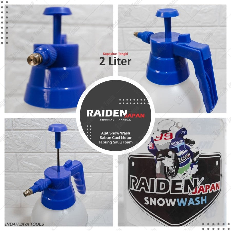 RAIDEN Botol Sprayer Snow Wash 2 liter / Alat Cuci Sabun Semprotan Air