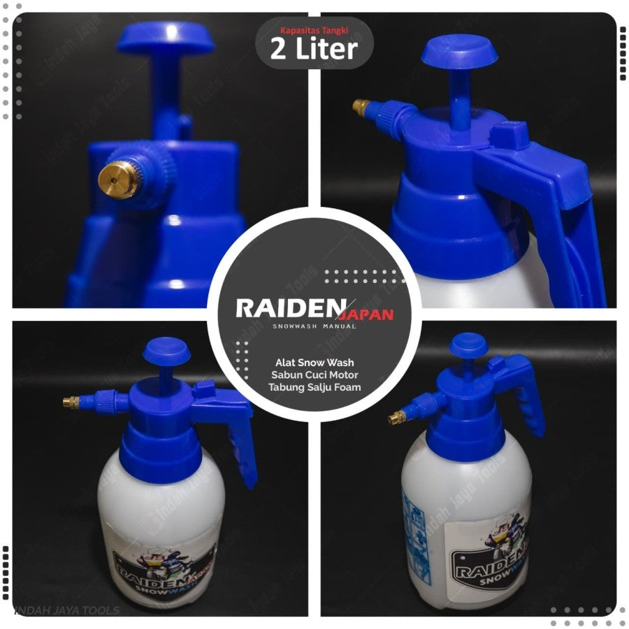 RAIDEN Botol Sprayer Snow Wash 2 liter / Alat Cuci Sabun Semprotan Air