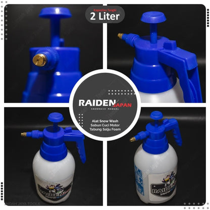 RAIDEN Botol Sprayer Snow Wash 2 liter / Alat Cuci Sabun Semprotan Air