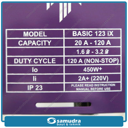 LAKONI BASIC-123iX Mesin Las Listrik IGBT 120A 450 Watt