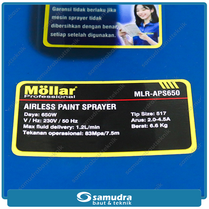 MOLLAR APS650 Mesin Airless Paint Spray Gun