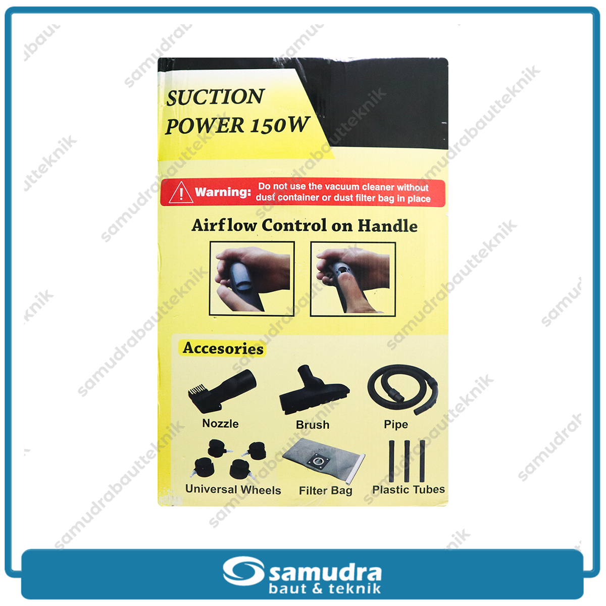 FISCH MB12LS Mesin Vacuum Cleaner Listrik 12 Liter Tabung Stainless