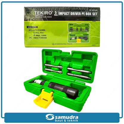 TEKIRO SD-IM1698 Obeng Ketok Set 5 pcs Box Plastik