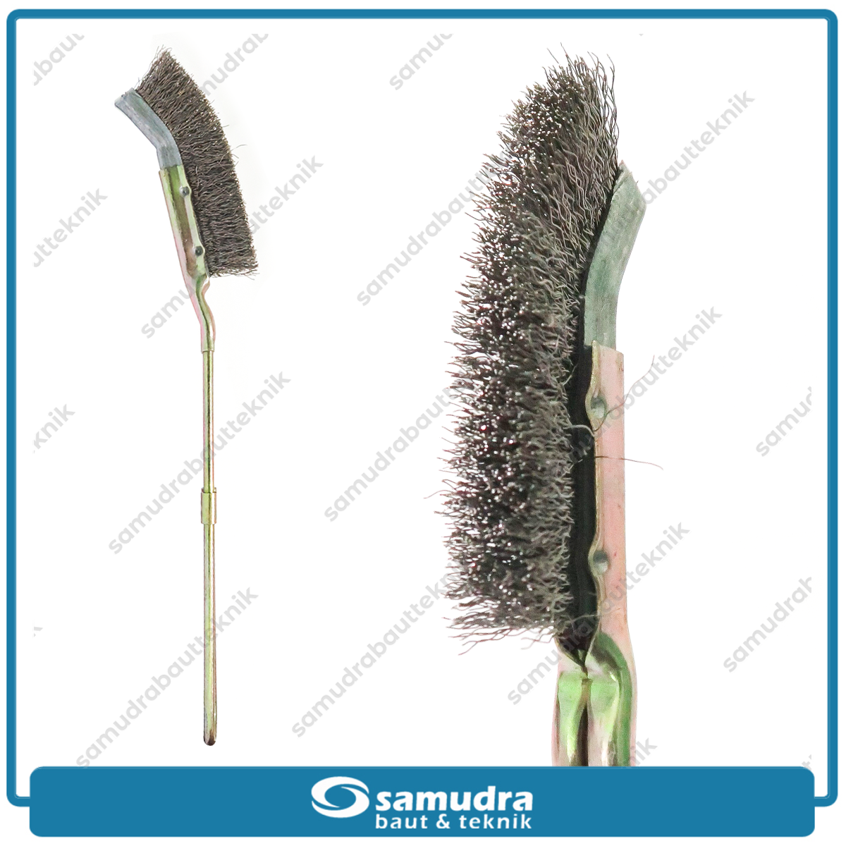 MULTIPRO UHB-21 Sikat Kawat Stainless Gagang Besi Bengkok