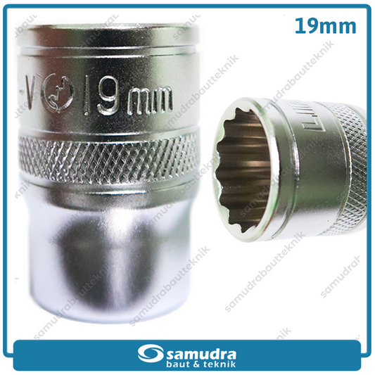 LIPPRO 3126M-19 Mata Sok 1/2" 12PT 19 mm