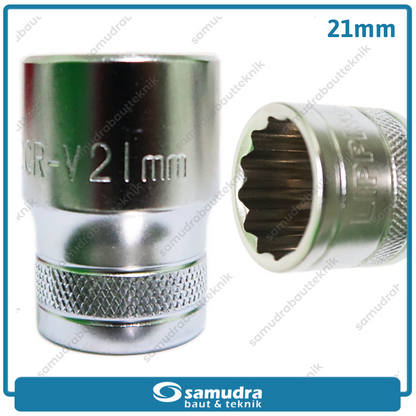 LIPPRO 3126M-21 Mata Sok 1/2" 12PT 21 mm