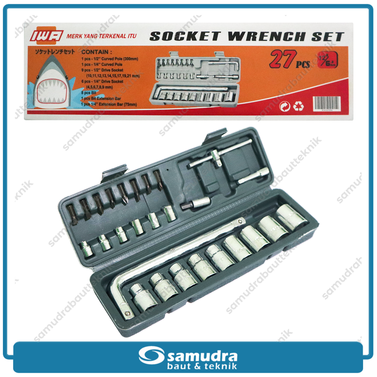 IWA Kunci Sok Set 27 pcs Box Plastik