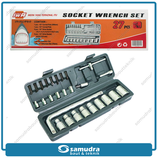 IWA Kunci Sok Set 27 pcs Box Plastik