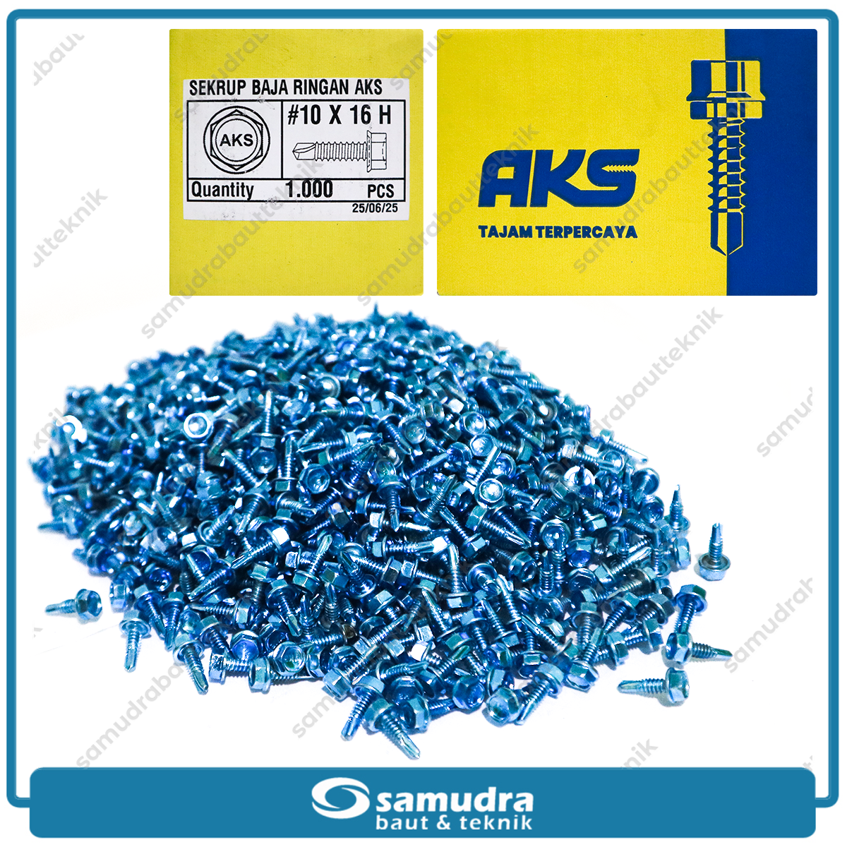 AKS Sekrup Baja Ringan 10 x 16