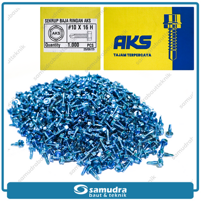 AKS Sekrup Baja Ringan 10 x 16