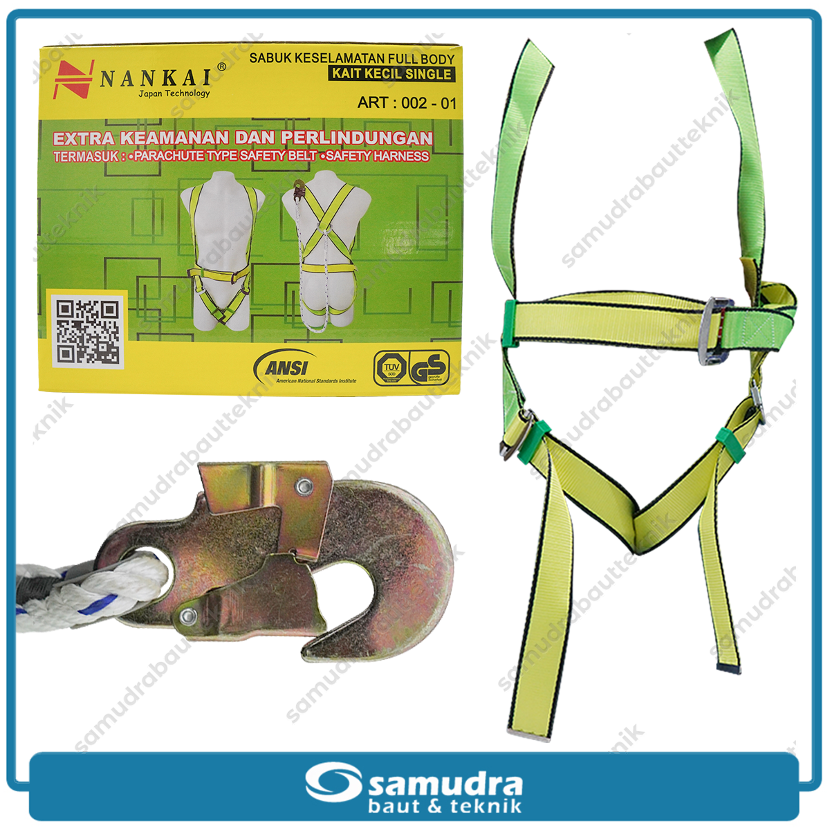 NANKAI 002-01 Safety Belt Full Body Single Hook Kecil