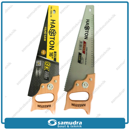 HASSTON 1260-116 Gergaji Tangan Gagang Kayu 16"