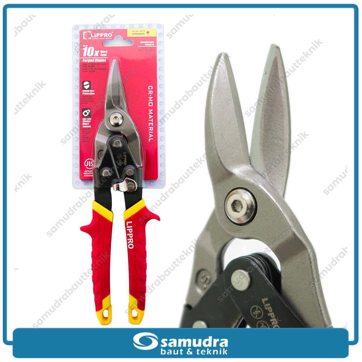 LIPPRO 234-10 Gunting Seng Lurus 10"