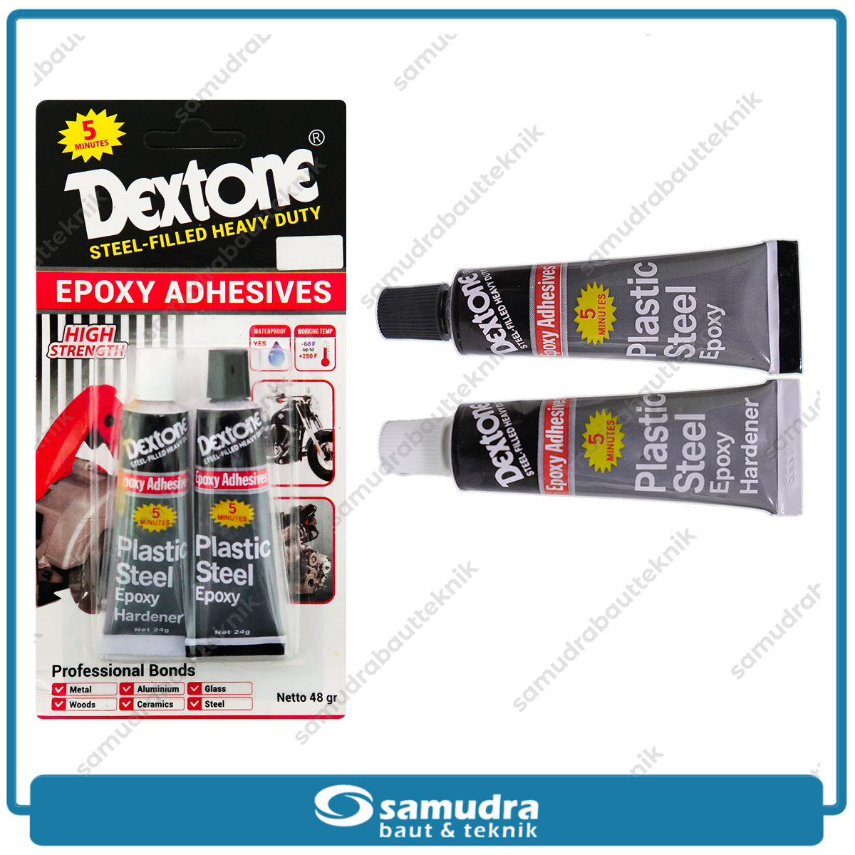 DEXTONE Lem Epoxy Besi 5 Menit 48 gram