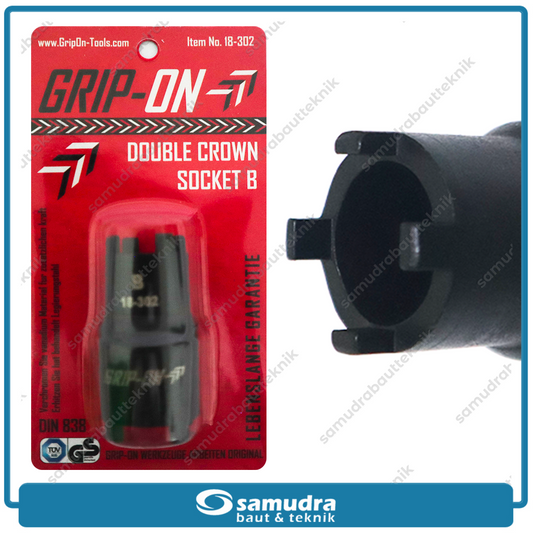 GRIPON 18-302 Kunci Mahkota Tipe B / Double Crown Socket