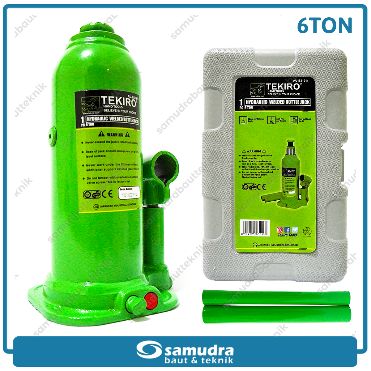 TEKIRO AU-BJ1911 Dongkrak Botol Tipe Baru 6 Ton