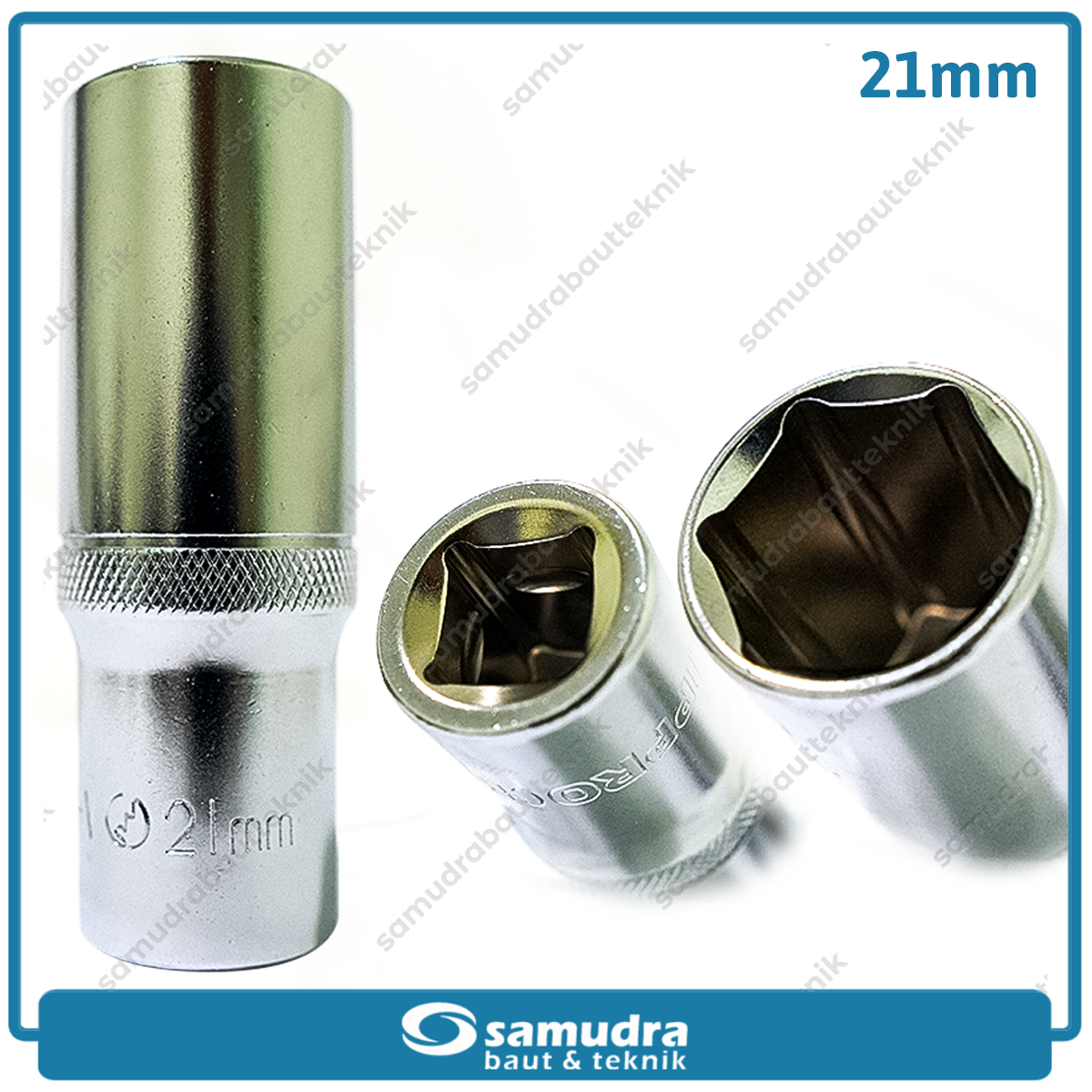 LIPPRO 3230M-21 Mata Sok Panjang 1/2" 6PT 21 mm / Deep Socket