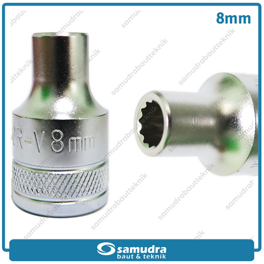 LIPPRO 3126M-8 Mata Sok 1/2" 12PT 8 mm