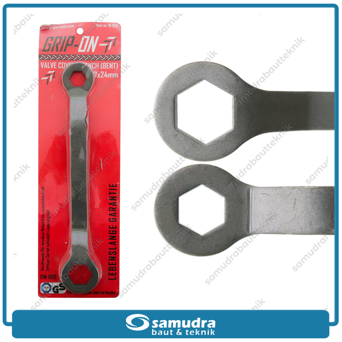 GRIPON 18-826 Kunci Tutup Klep Bengkok 17-24 mm / Valve Cover Wrench
