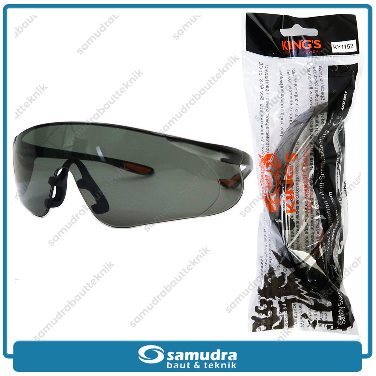 KINGS KY1152 Kacamata Safety Hitam