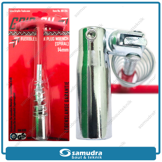 GRIPON 88-214 Kunci Sok T Busi Fleksibel Spiral 14 mm
