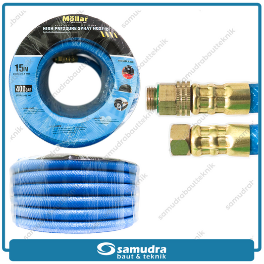 MOLLAR Selang Kompresor Biru 7 Layer 400 bar Panjang 15 meter