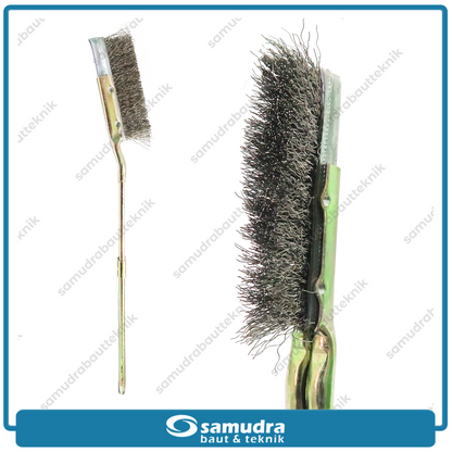 MULTIPRO UHB-02 Sikat Kawat Stainless Gagang Besi Lurus