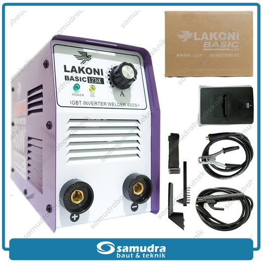 LAKONI BASIC-123iX Mesin Las Listrik IGBT 120A 450 Watt