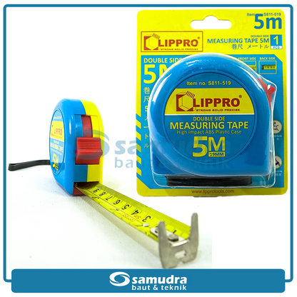 LIPPRO S811-519 Meteran 5 meter Body Plastik