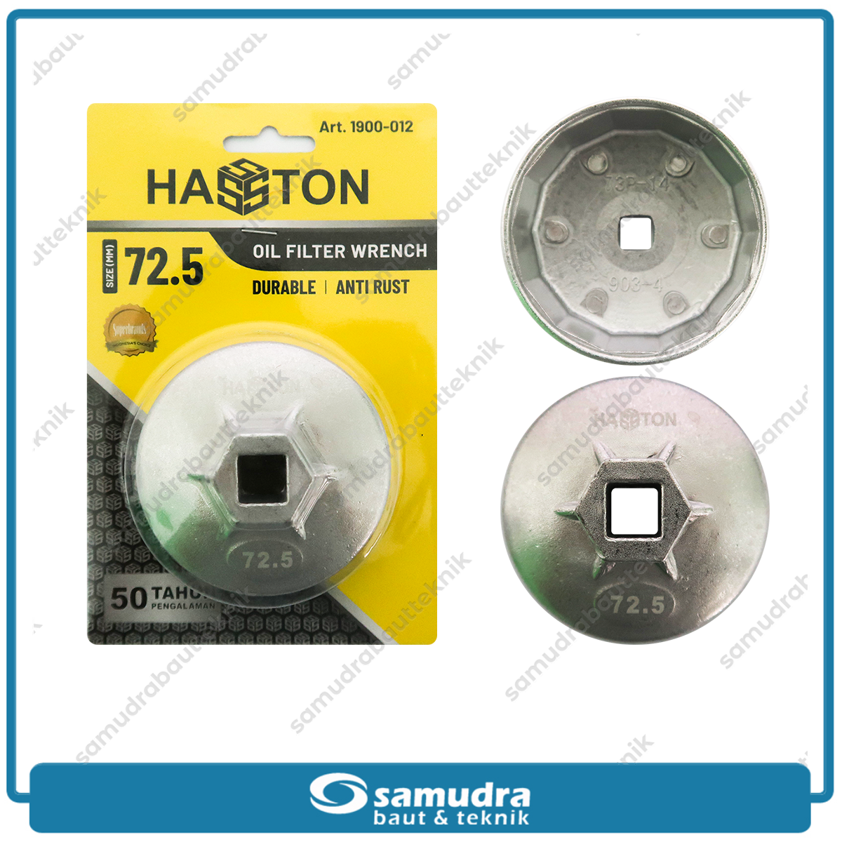 HASSTON 1900-012 Kunci Oli Filter Mangkok 72.5 mm