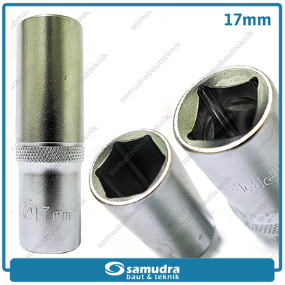 LIPPRO 3230M-17 Mata Sok Panjang 1/2" 6PT 17 mm / Deep Socket