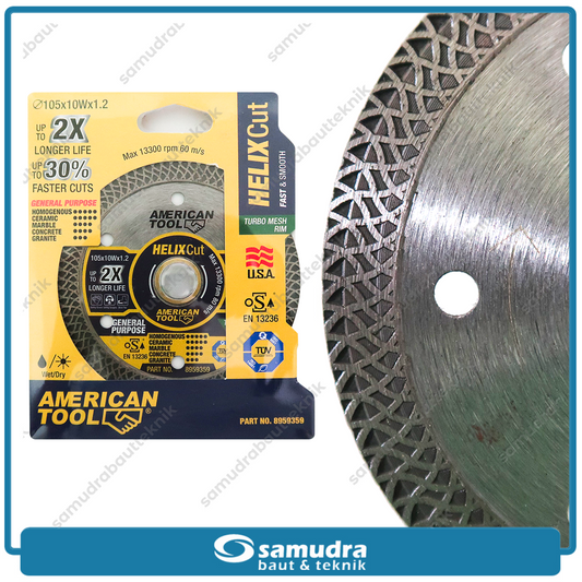 AMERICANTOOL 8959359 Diamond Wheel 4" Helix Cut