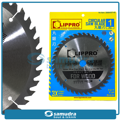 LIPPRO 2908HDT7-40 Mata Potong Kayu 7"x40T / Circular Saw Blade