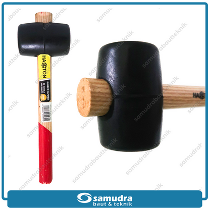 HASSTON 1513-101 Palu Karet Gagang Kayu 40 mm