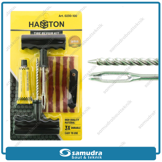 HASSTON 0230-100 Alat Tambal Ban Tubles Set Gagang Plastik
