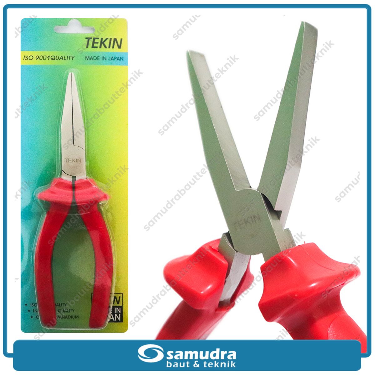 TEKIN 32236-01 Tang Lancip 6" Gagang Merah
